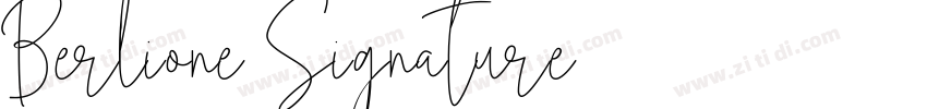 Berlione Signature字体转换